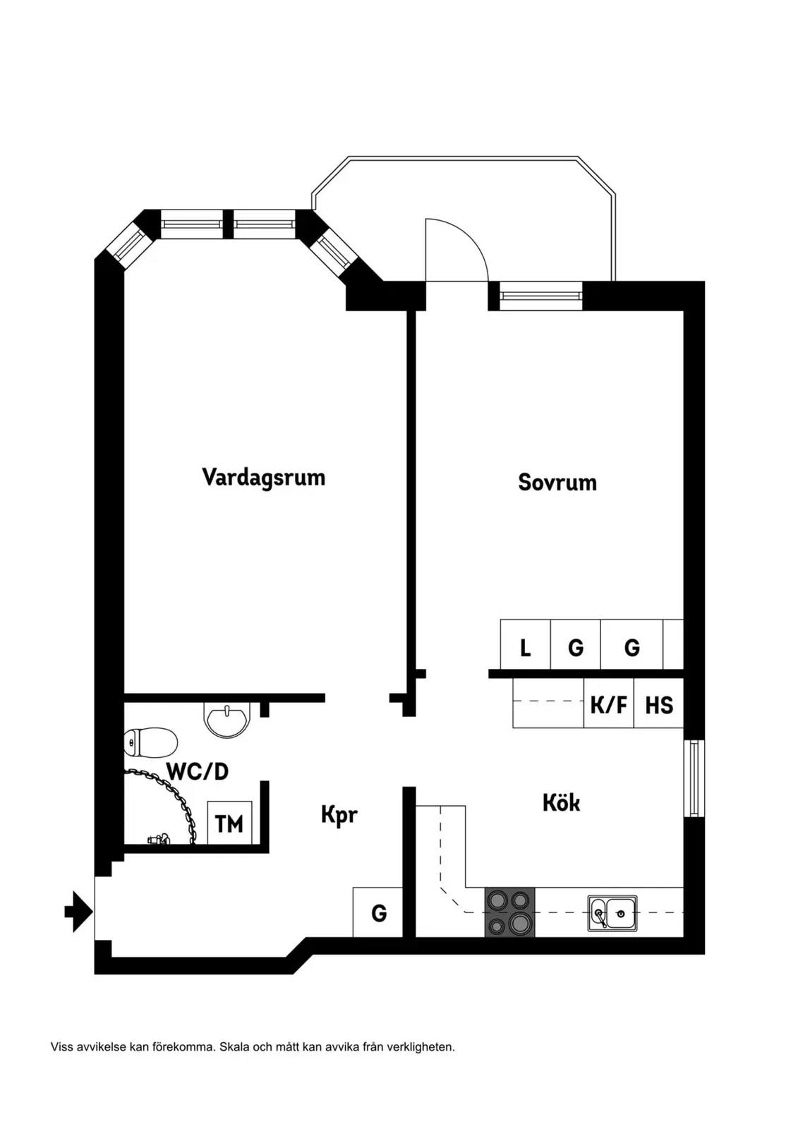Planritning för Sidvallsgatan 27
