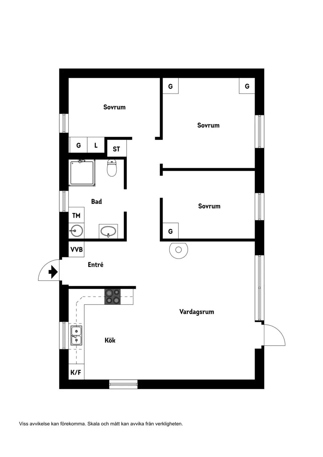 Floor plan for Väskinde Lilla Klintegårde 620