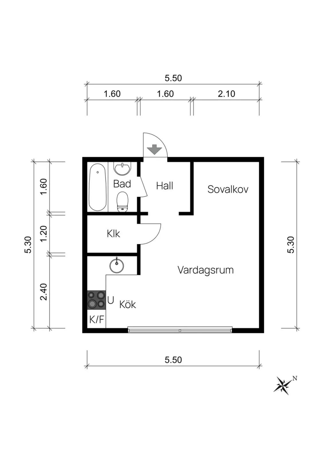 Floor plan for Brännhögsvägen 17