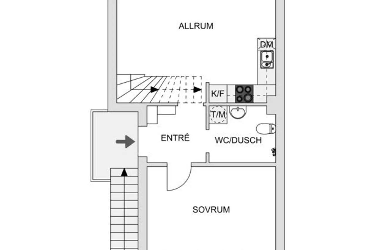 Floor plan for Blotgränd 9b