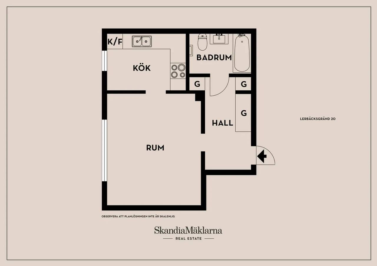 Floor plan for Lerbäcksgränd 20