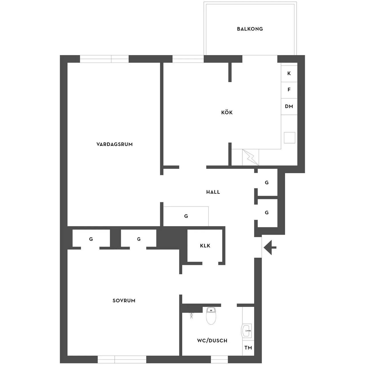 Planritning för Lenngrensgatan 19