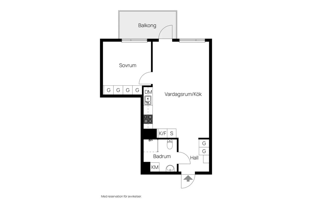 Floor plan for Östersundsgatan 2