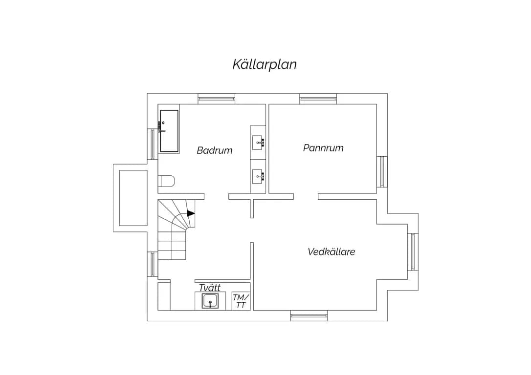 Floor plan for Poppelgatan 41