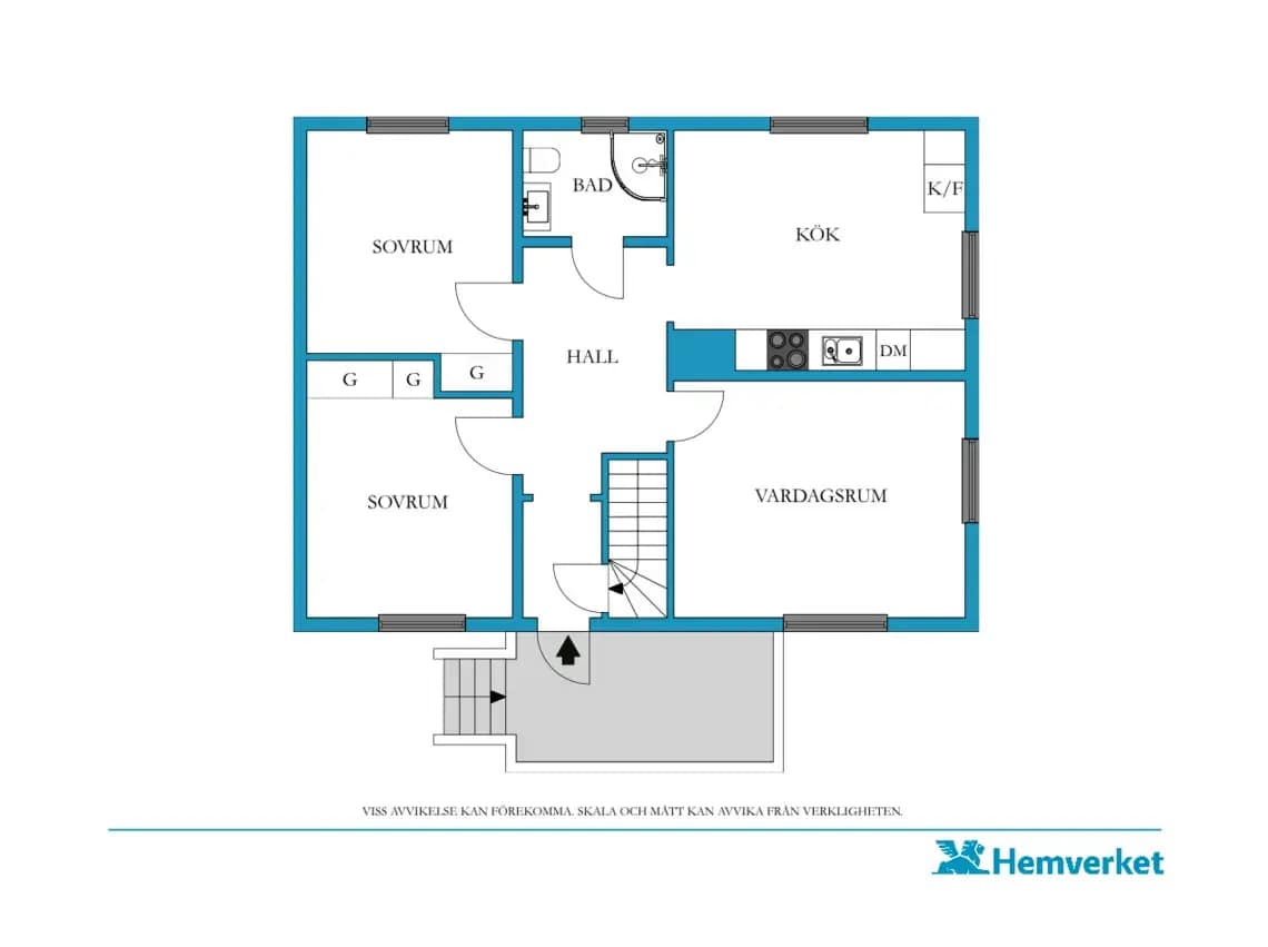 Floor plan for Orrstigen 29
