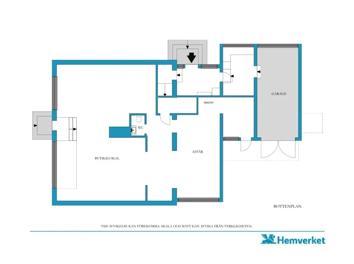 Floor plan for Storgatan 19