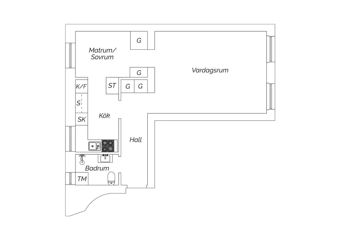 Planritning för Hökmossevägen 64