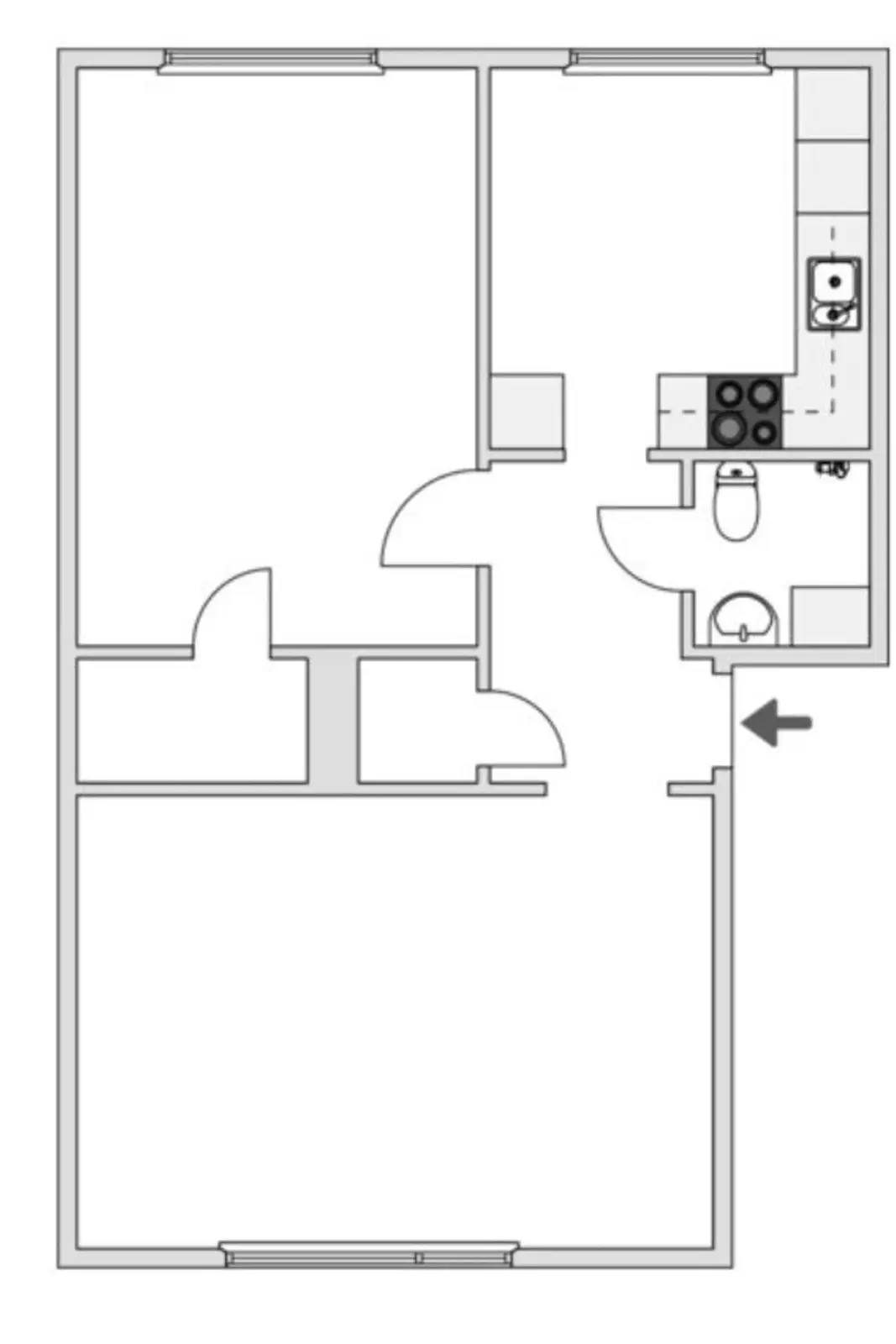Planritning för Bergmansgatan 1a