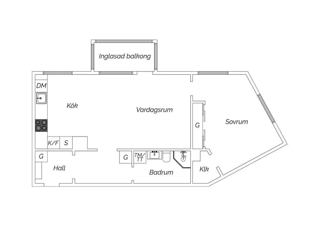Planritning för Pomonagatan 4