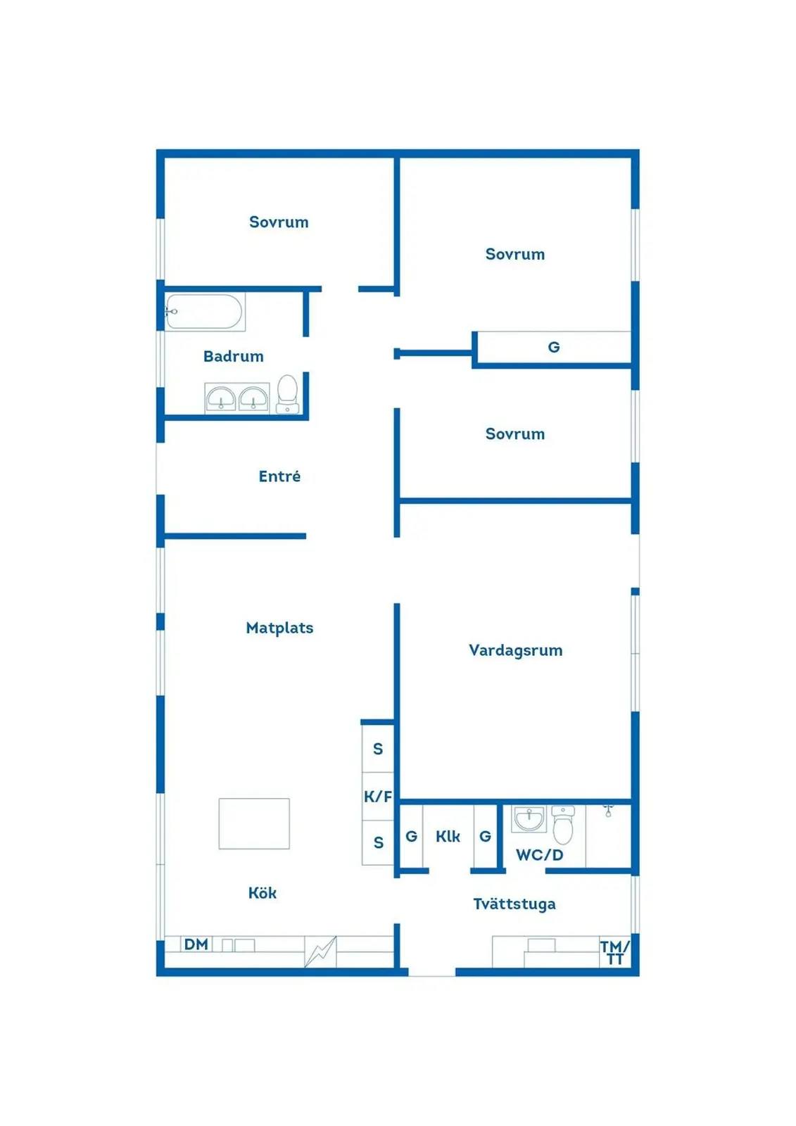 Floor plan for Röbacksvägen 13