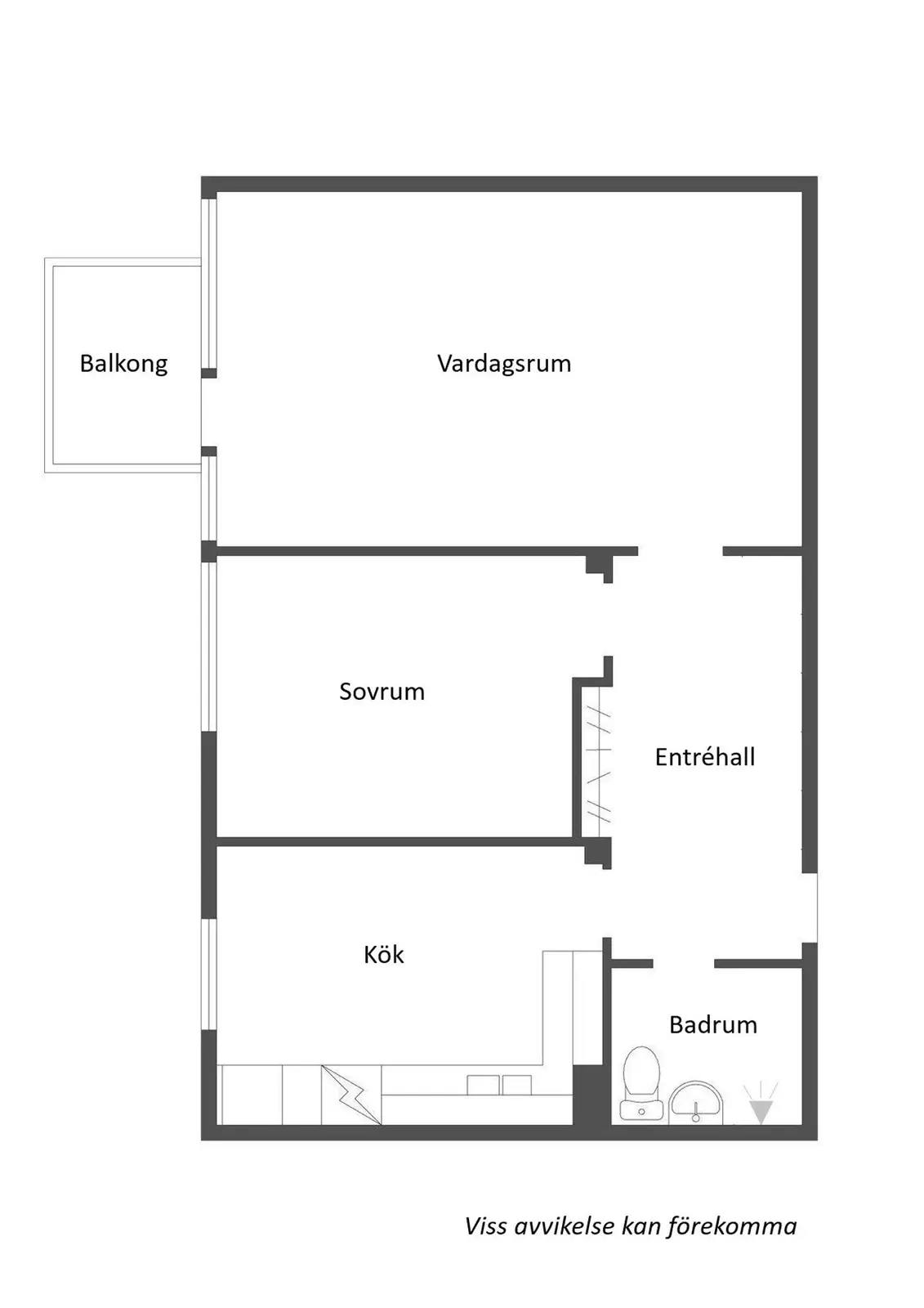 Planritning för Kapellgatan 24A