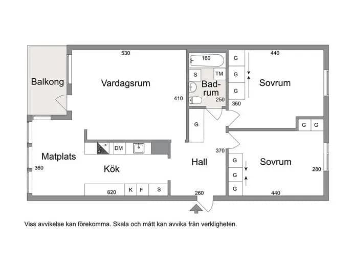 Floor plan for Övralidsgatan 27