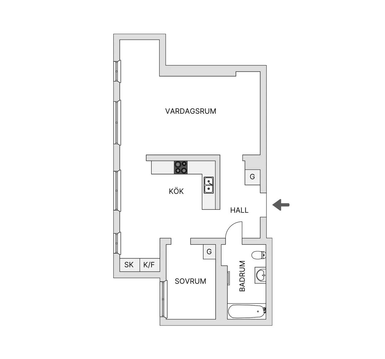 Planritning för Vårgatan 15