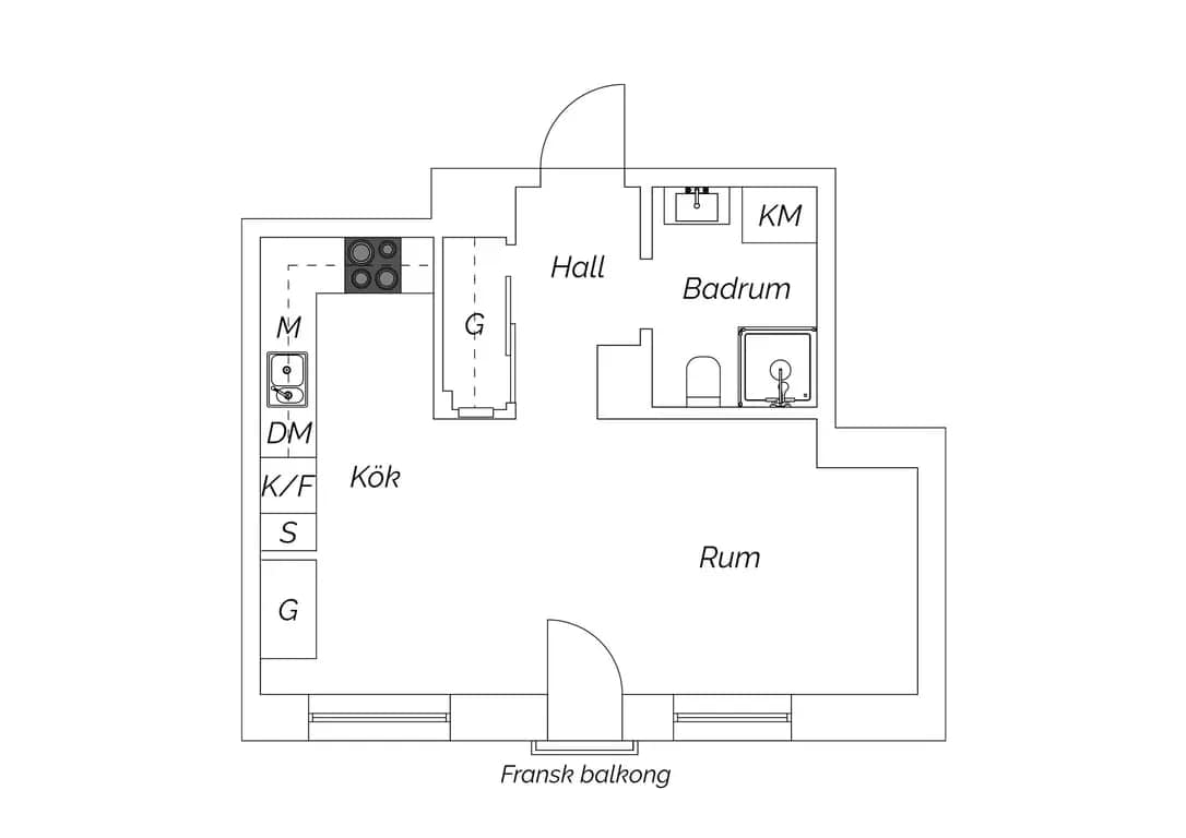 Floor plan for Pildammsvägen 8C