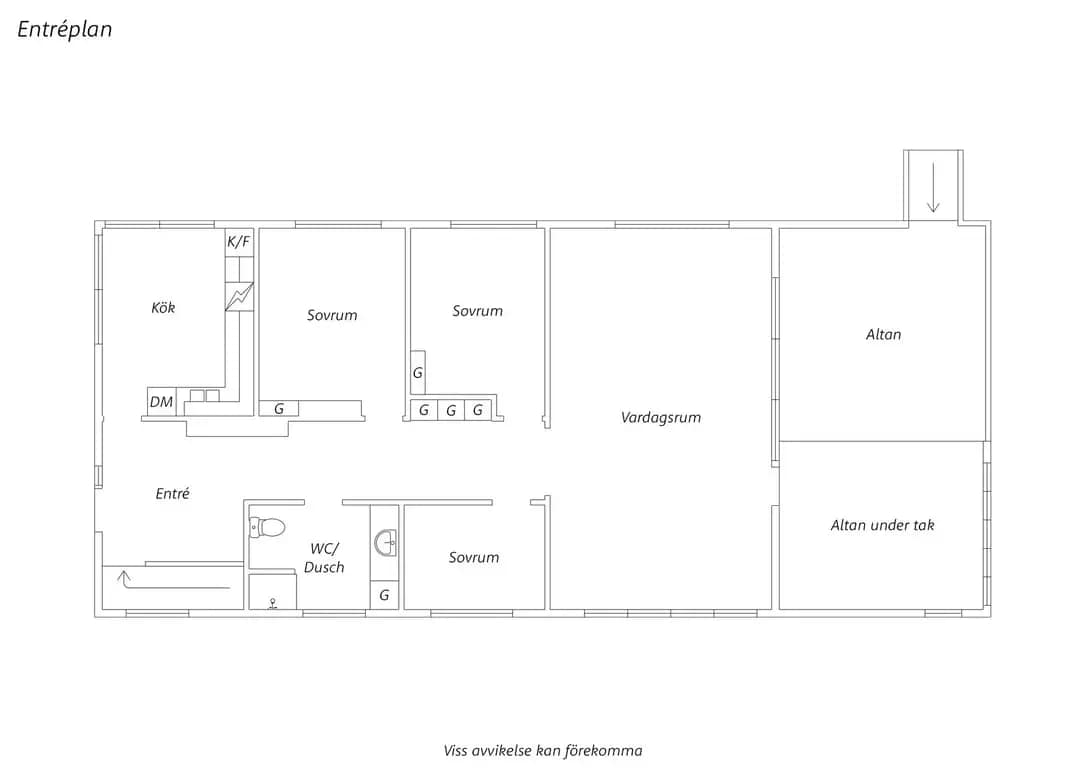 Floor plan for Bräckans väg 16