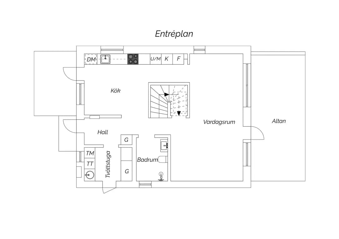 Planritning för Arningetorpsvägen 17