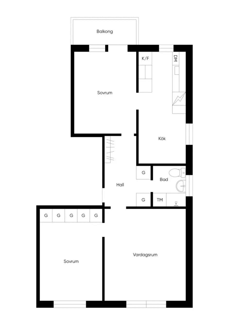 Floor plan for Rådmansgatan