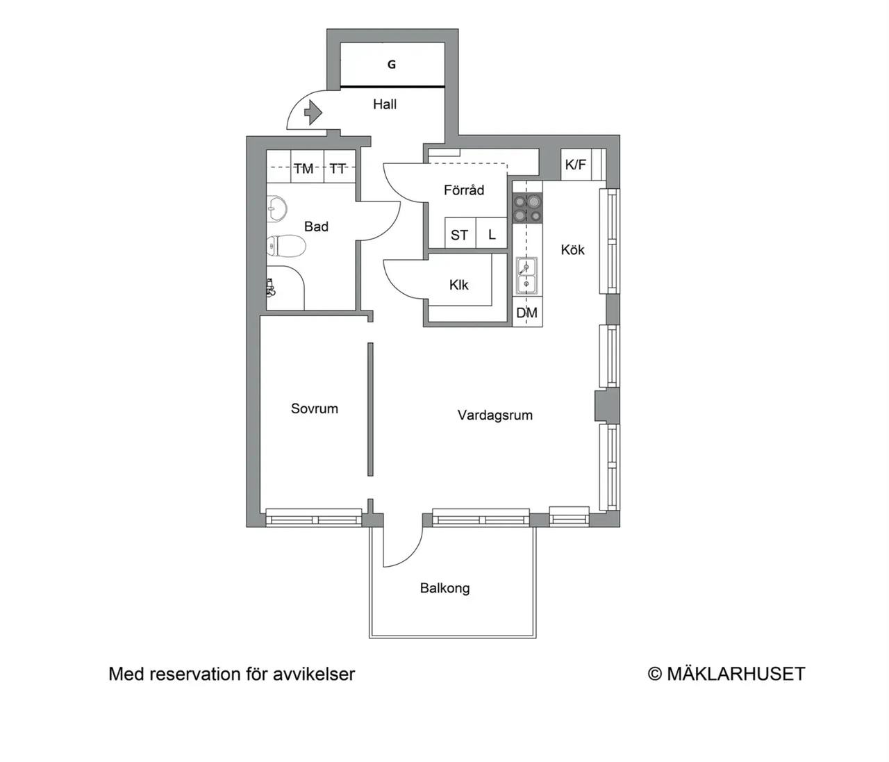 Floor plan for Karlsbodavägen 44