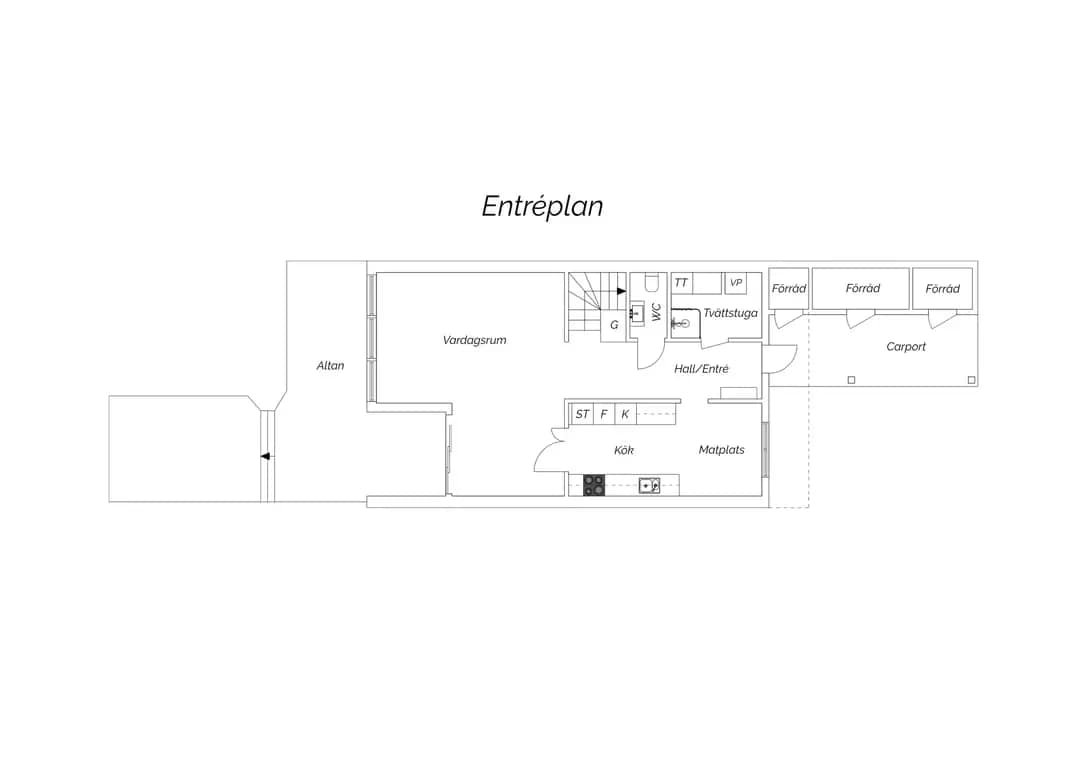 Planritning för Folkebogatan 50