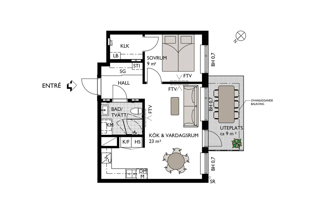 Floor plan for Bratteråsgatan