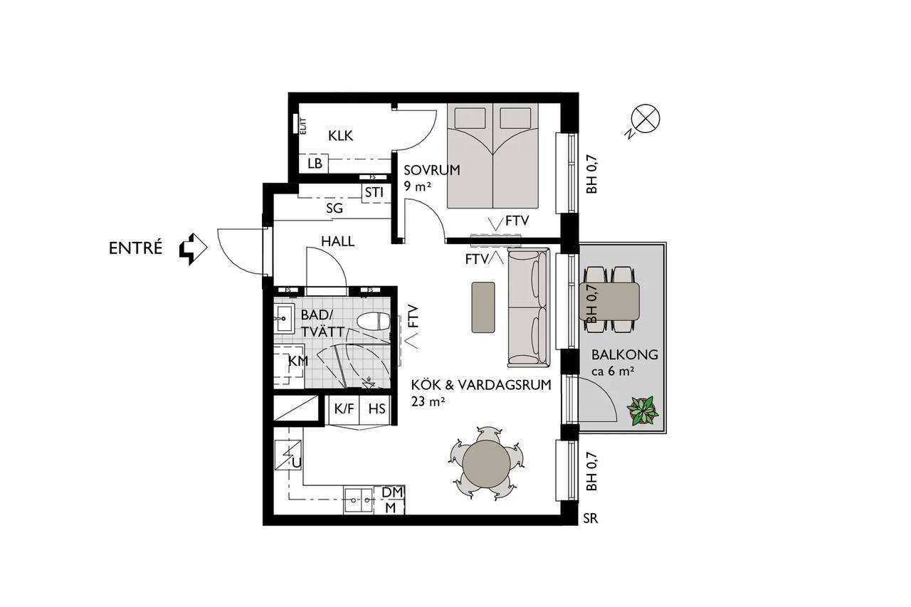 Floor plan for Bratteråsgatan
