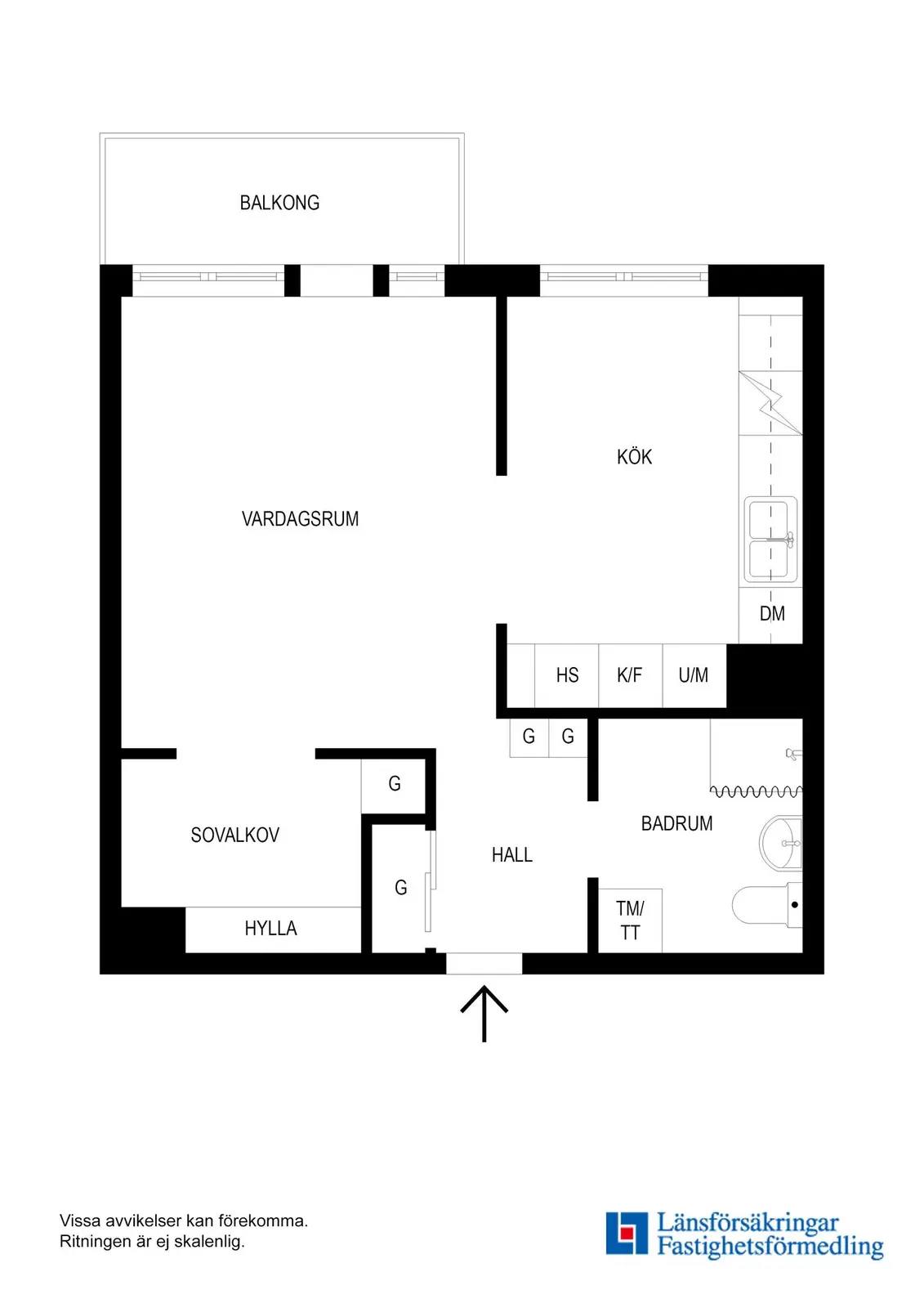 Planritning för Engelbrekts väg 75A