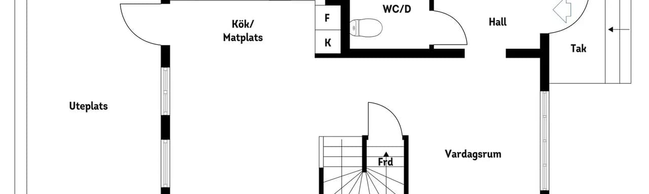 Planritning för Vanadisvägen 4D