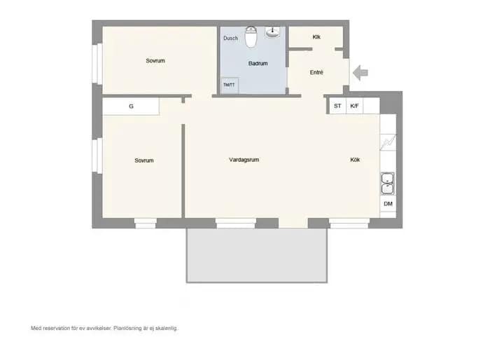 Floor plan for Aprikosgatan 1A
