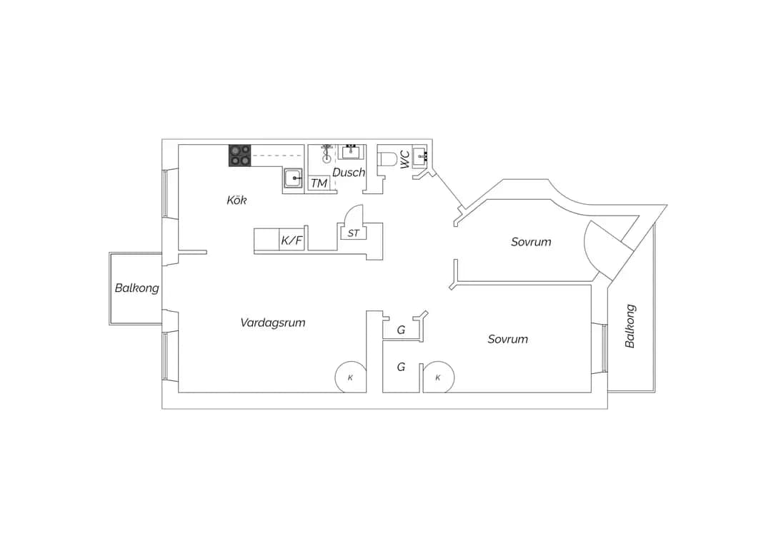 Floor plan for Valhallavägen 38