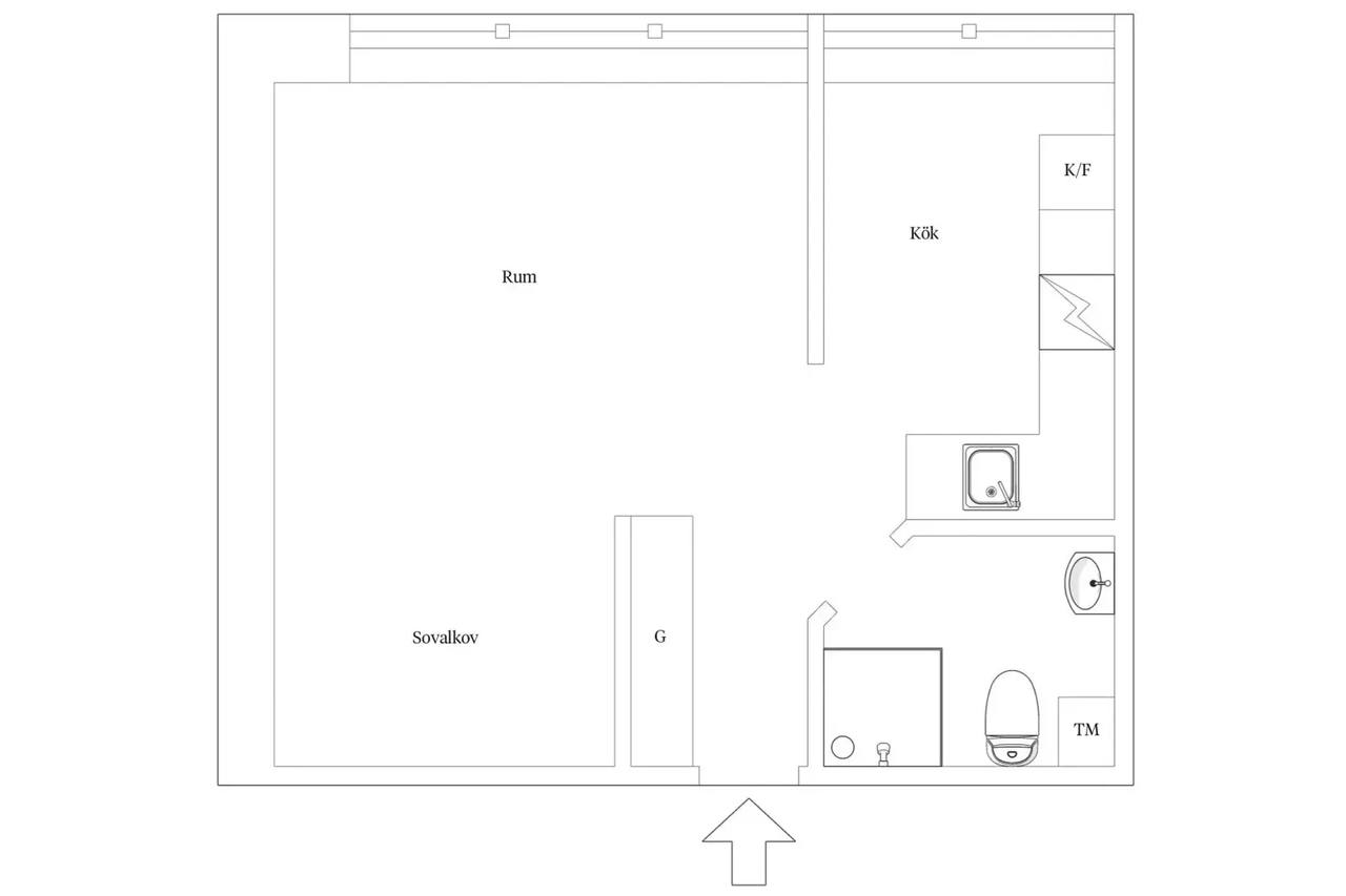Planritning för Kopparbergsvägen 19