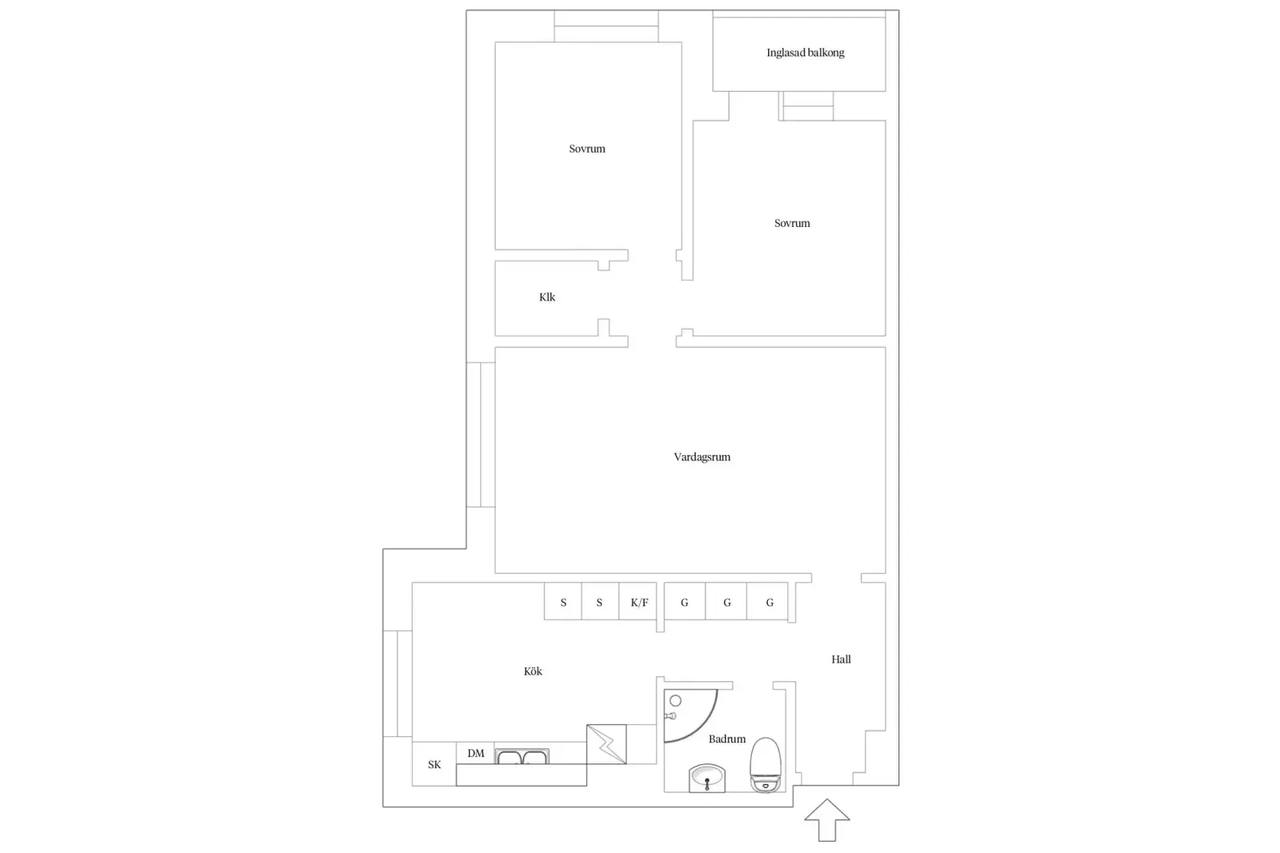 Floor plan for Kronetorpsgatan 52 A