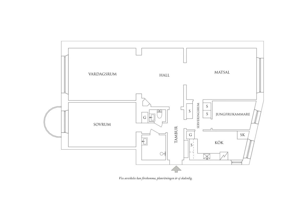 Planritning för Arkivgatan 8