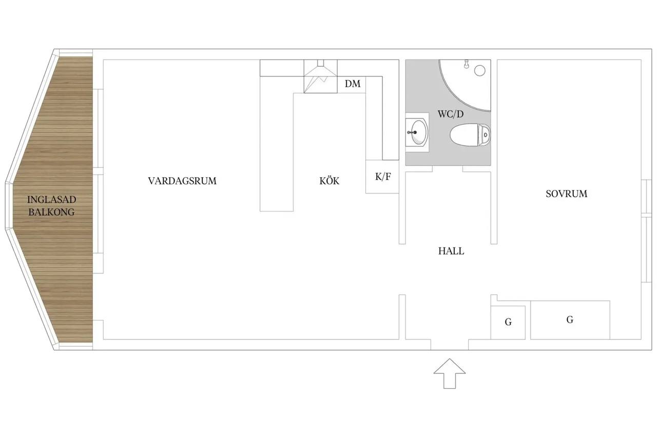 Planritning för Vädurens gata 215