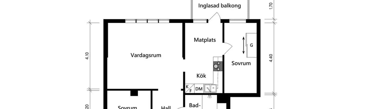Planritning för Saffransgatan 2A