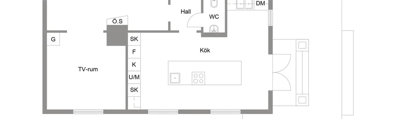 Floor plan for Rodergatan 3