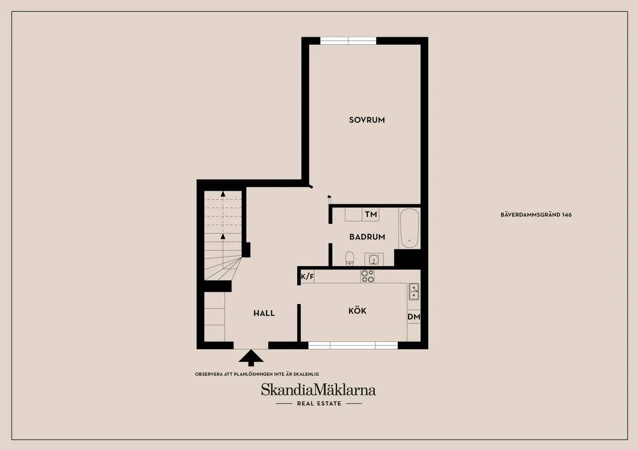Floor plan for Bäverdammsgränd 146