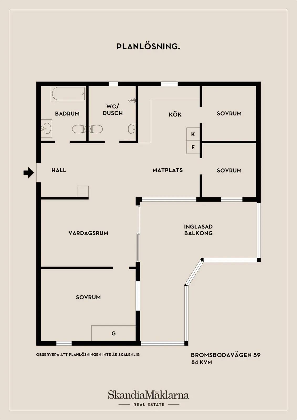 Planritning för Bromsbodavägen 59