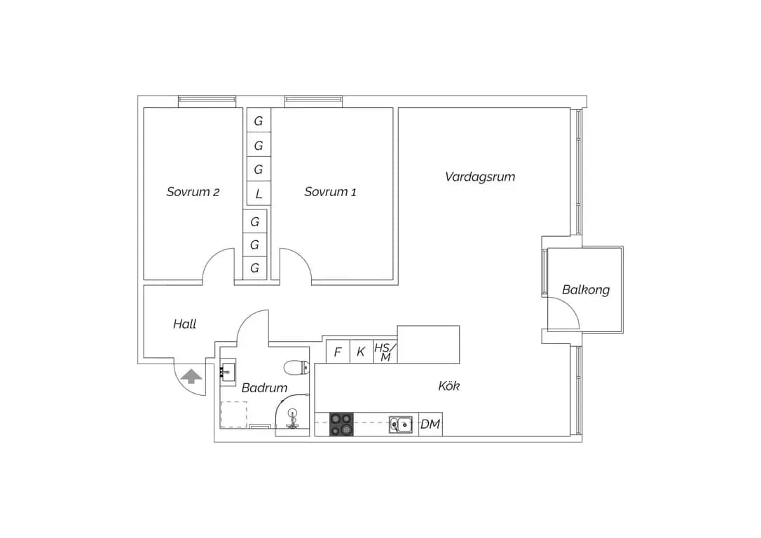 Floor plan for Bangatan 32
