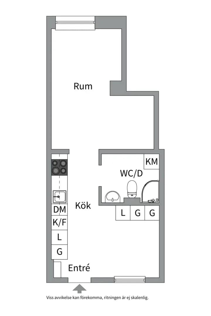Floor plan for Responsgatan 12