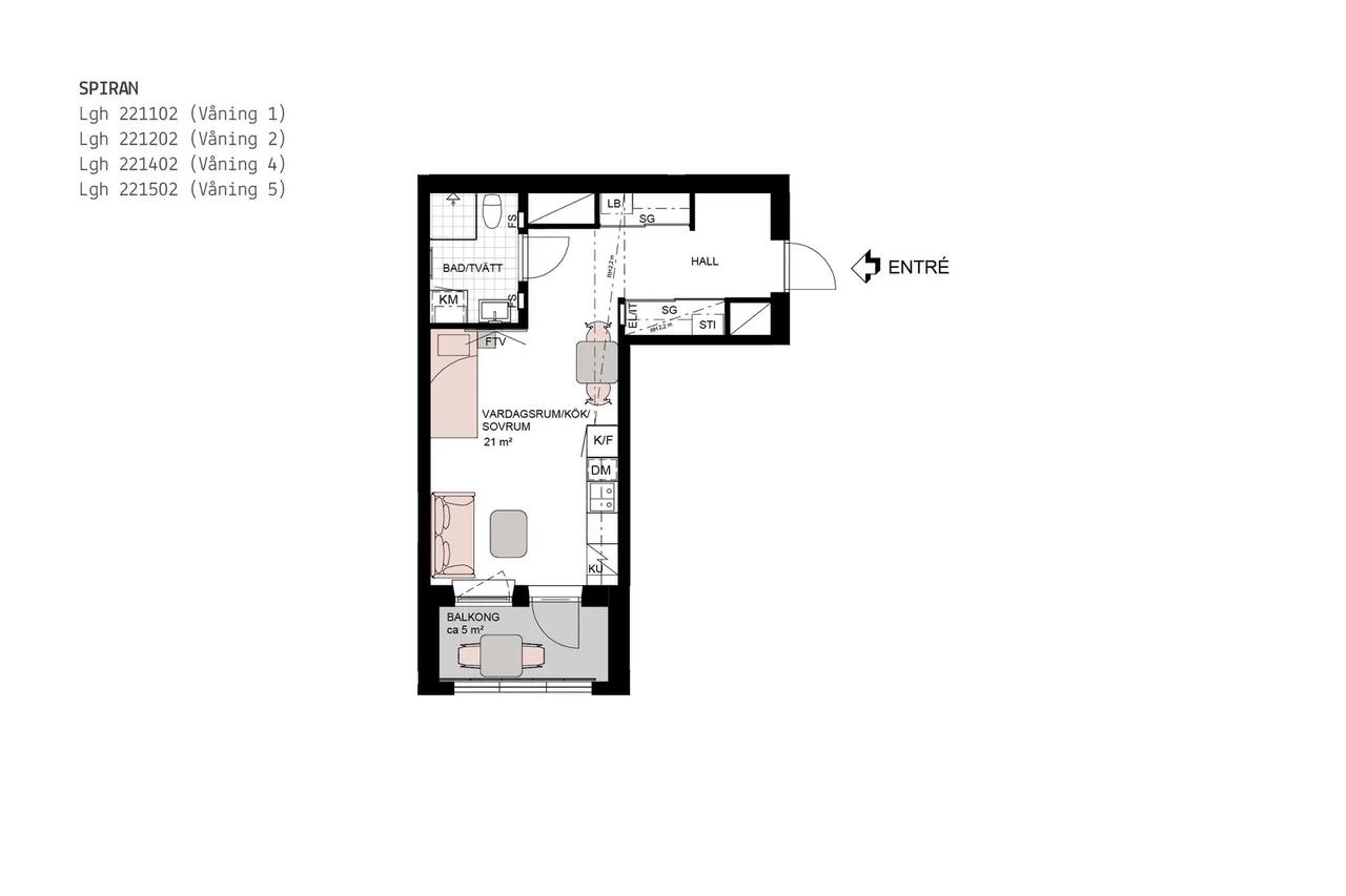 Floor plan for Emmyborgsgatan 1