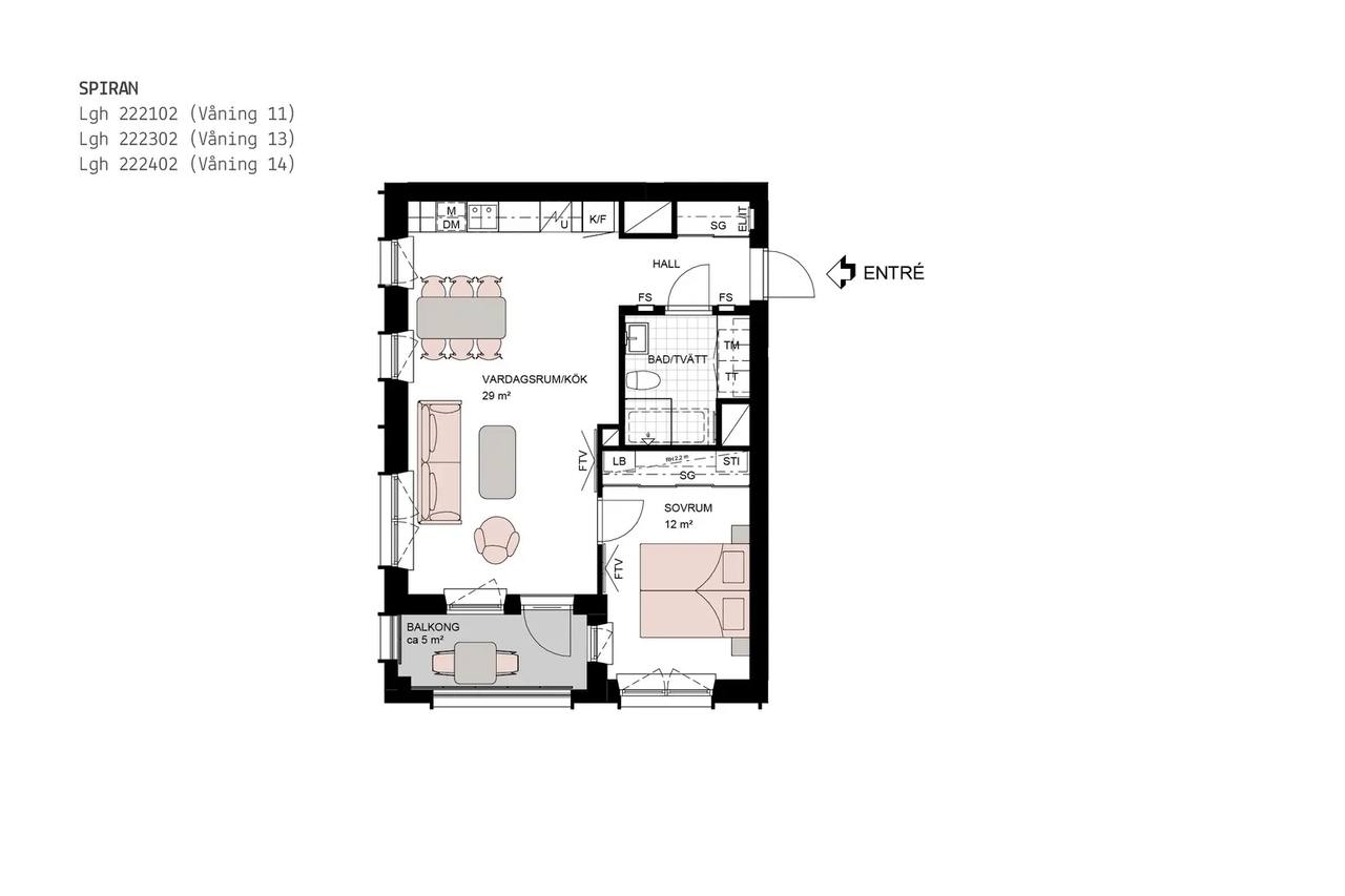 Planritning för Emmyborgsgatan 1