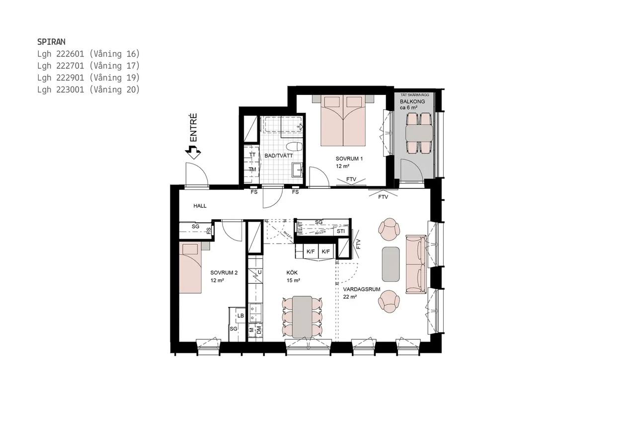 Planritning för Emmyborgsgatan 1