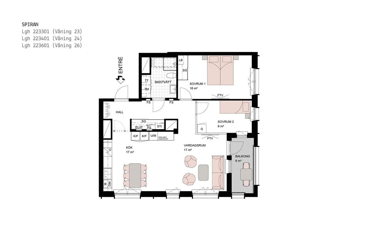 Floor plan for Emmyborgsgatan 1