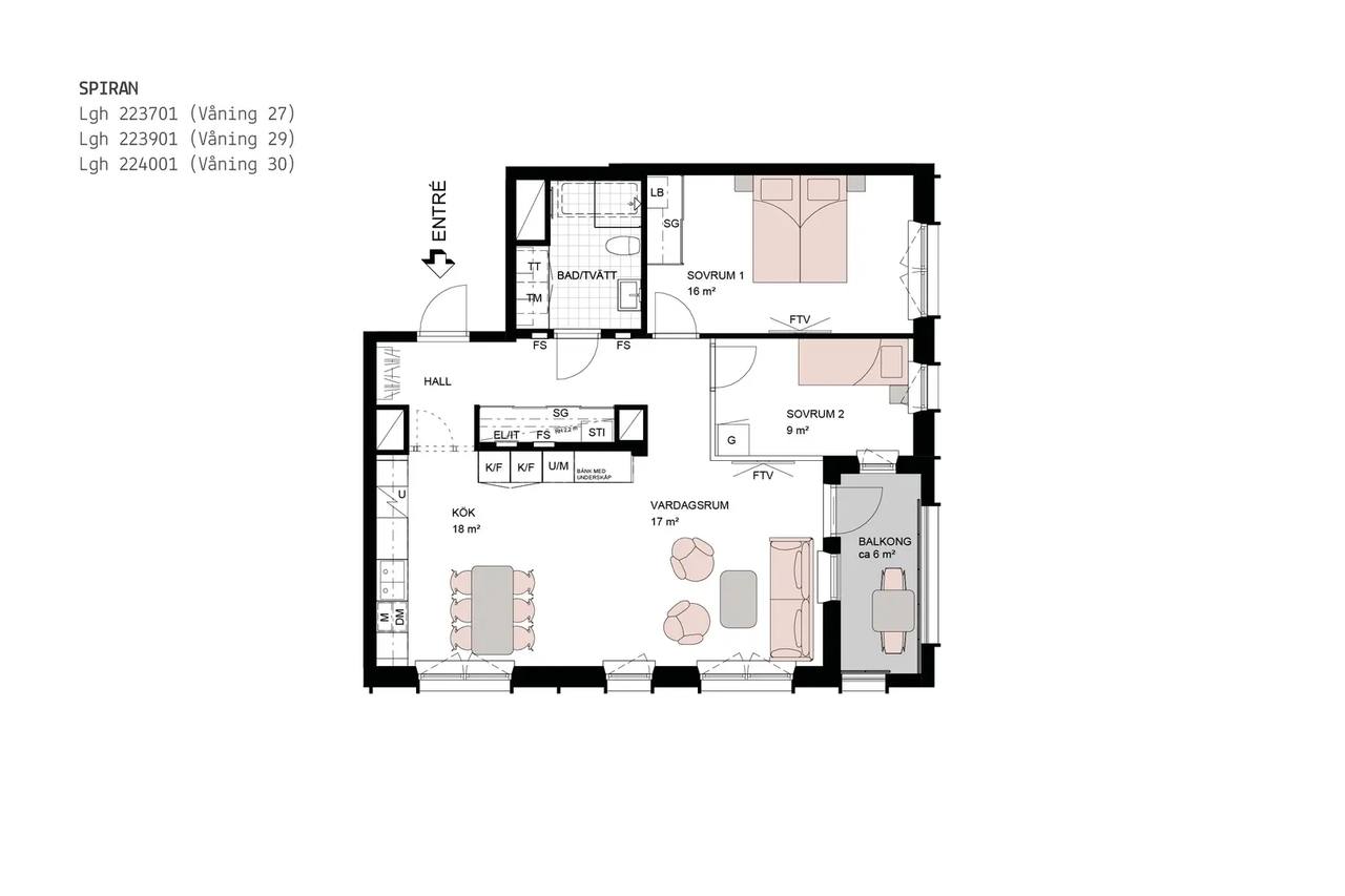 Floor plan for Emmyborgsgatan 1