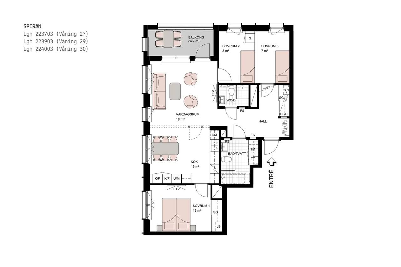Floor plan for Emmyborgsgatan 1