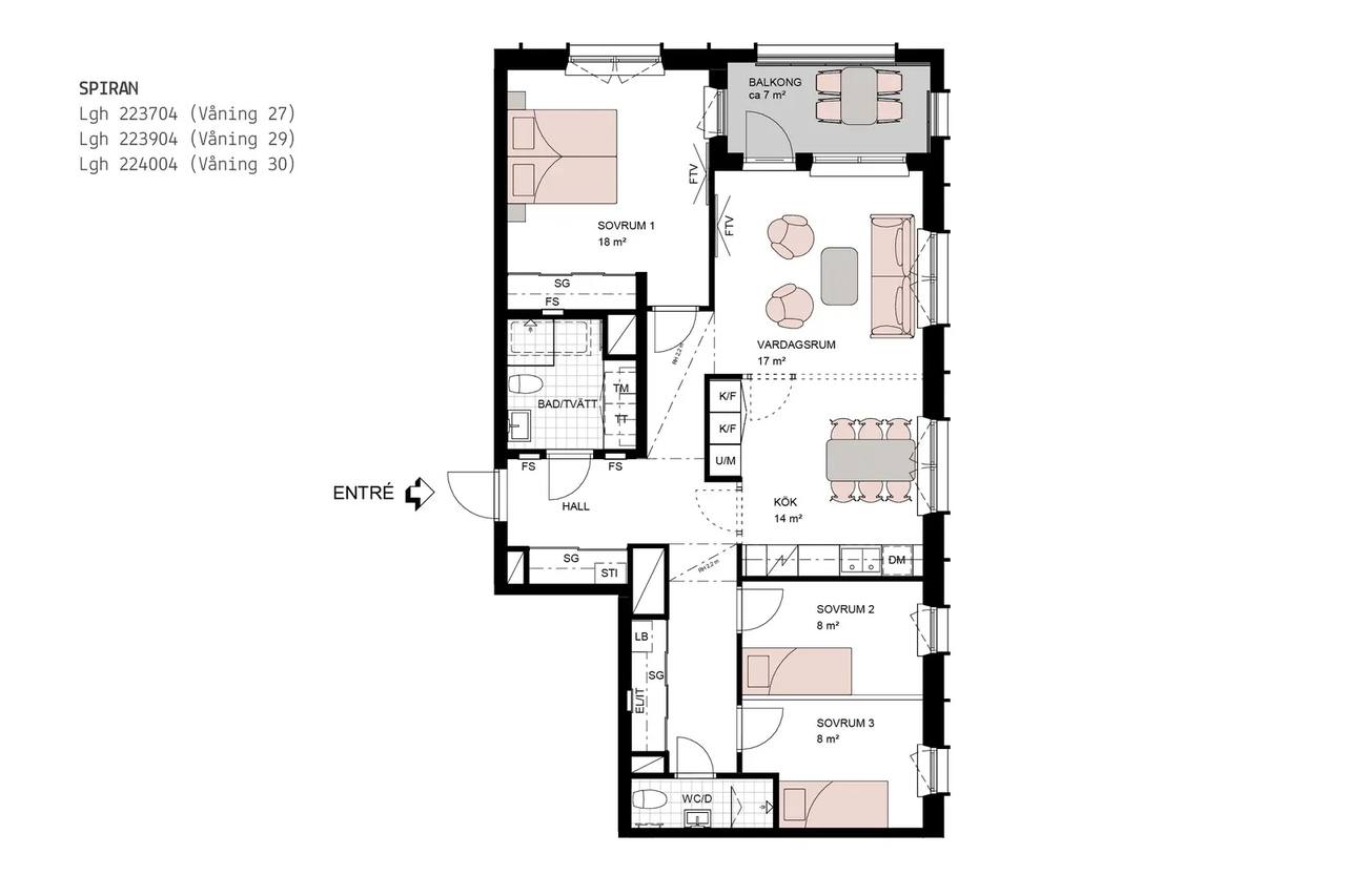 Planritning för Emmyborgsgatan 1