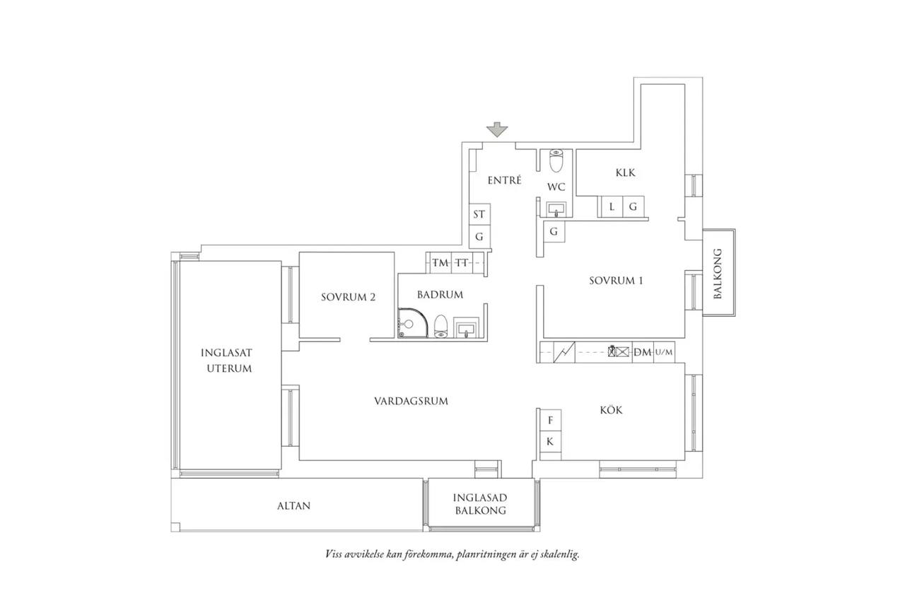 Floor plan for Guldmyntsgatan 20