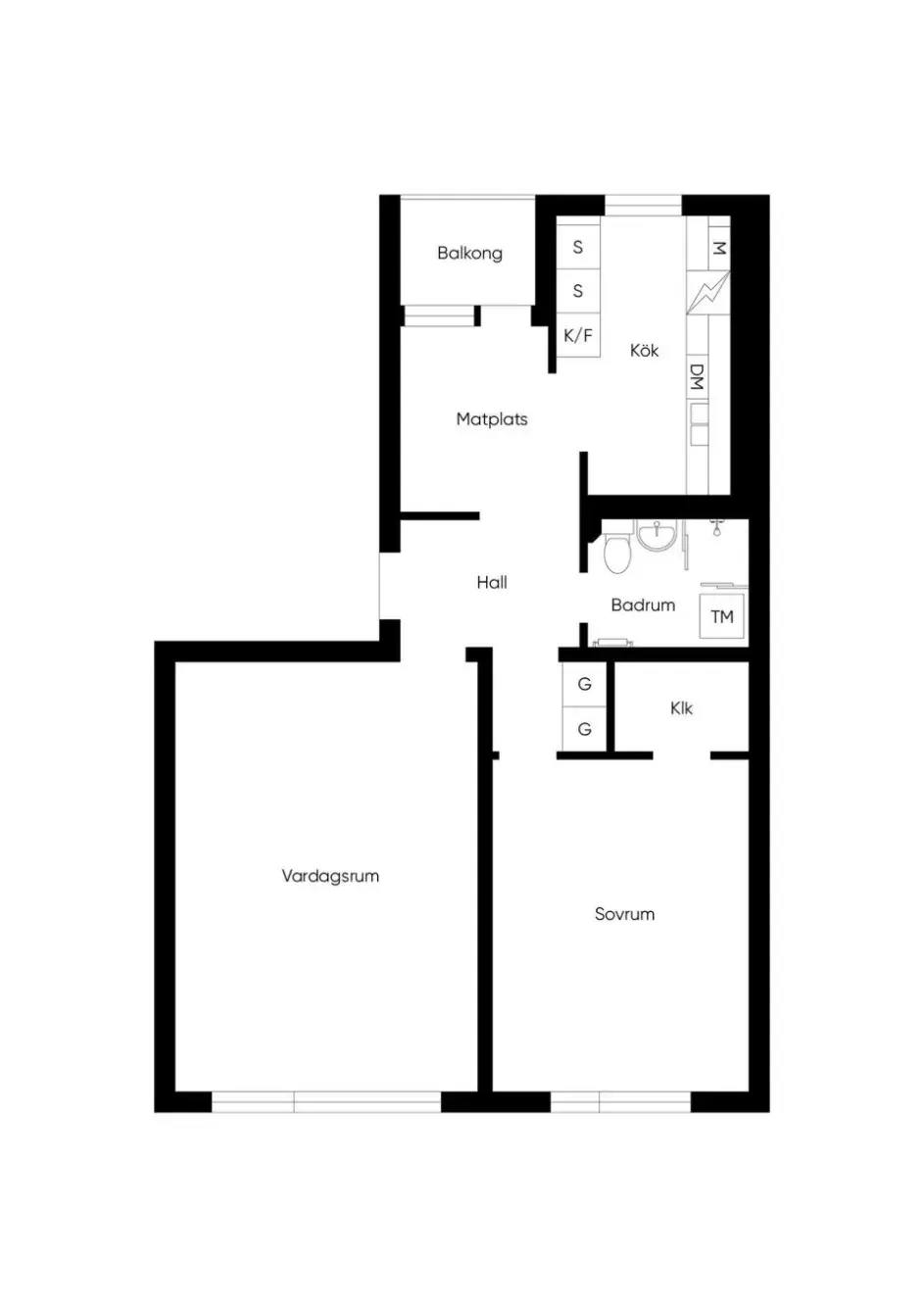 Floor plan for Signalgatan