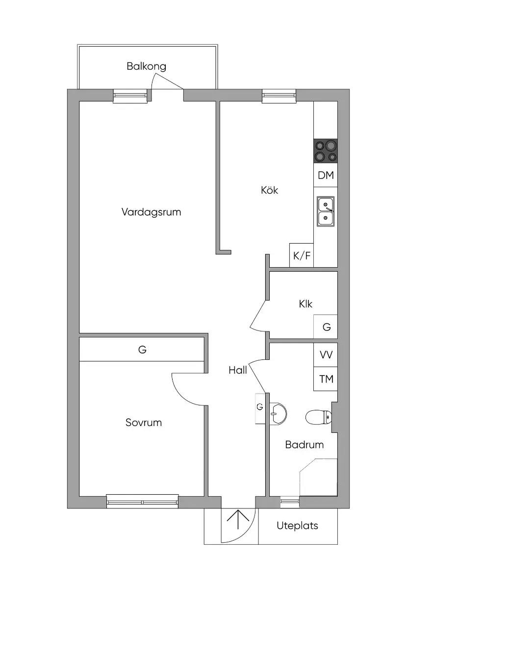 Floor plan for Kavlevägen