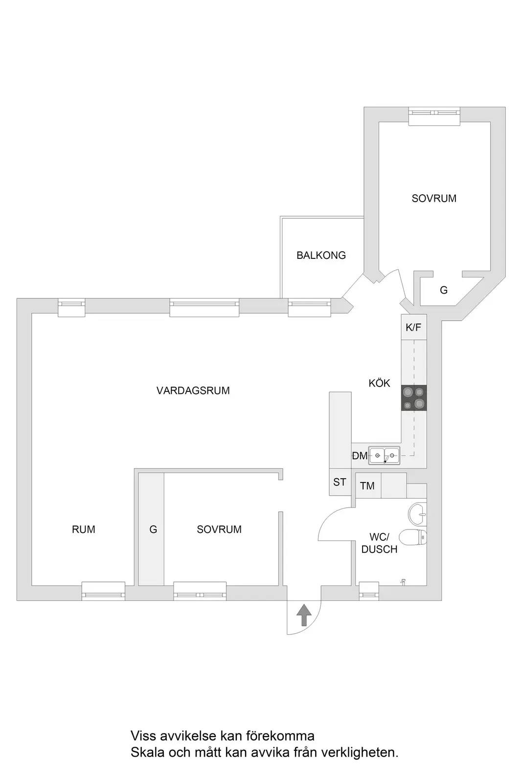 Planritning för Solfagravägen 116